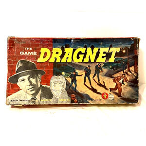 VTG The Game of Dragnet TV Series Jack Webb Board Game Transogram